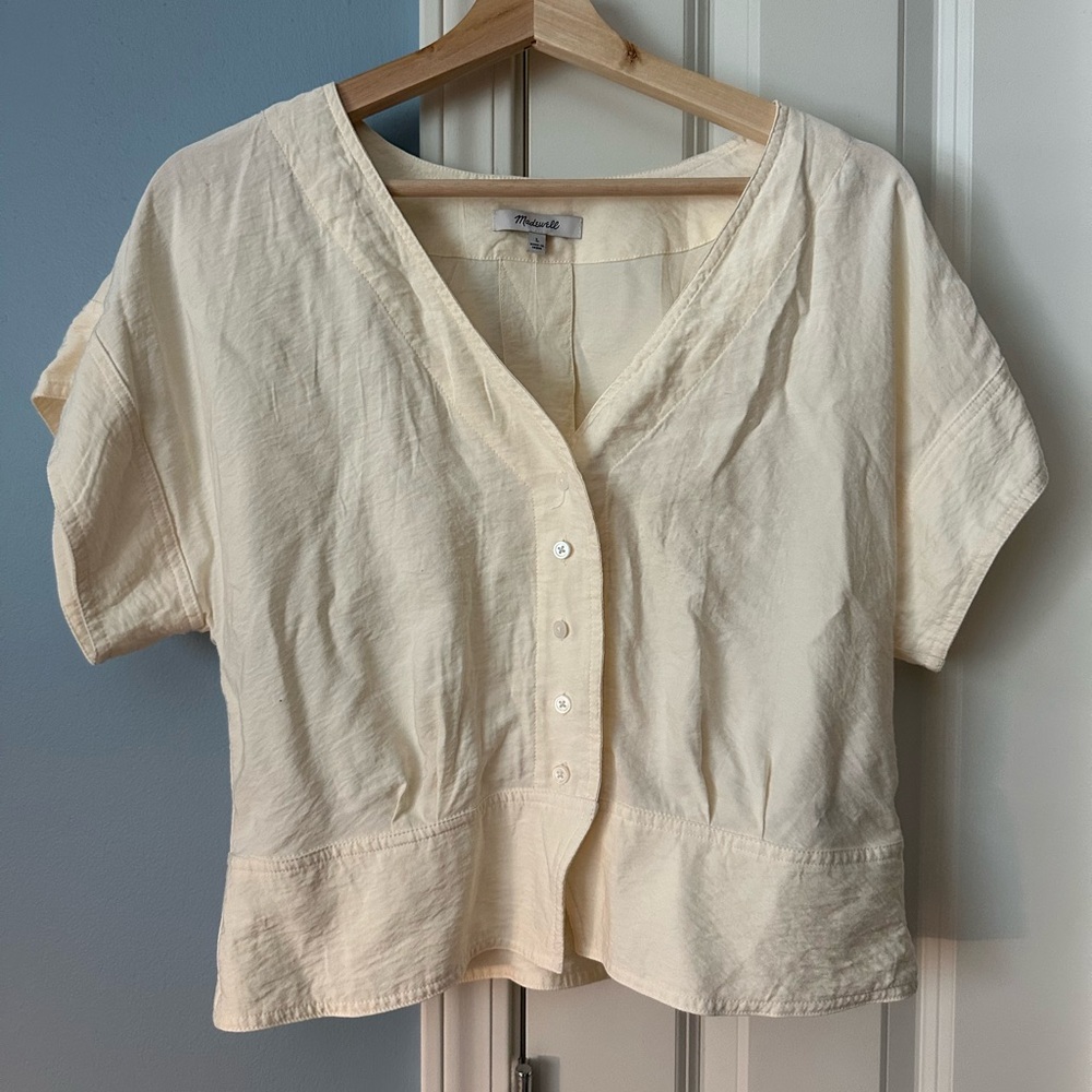 Madewell Off-White blouse